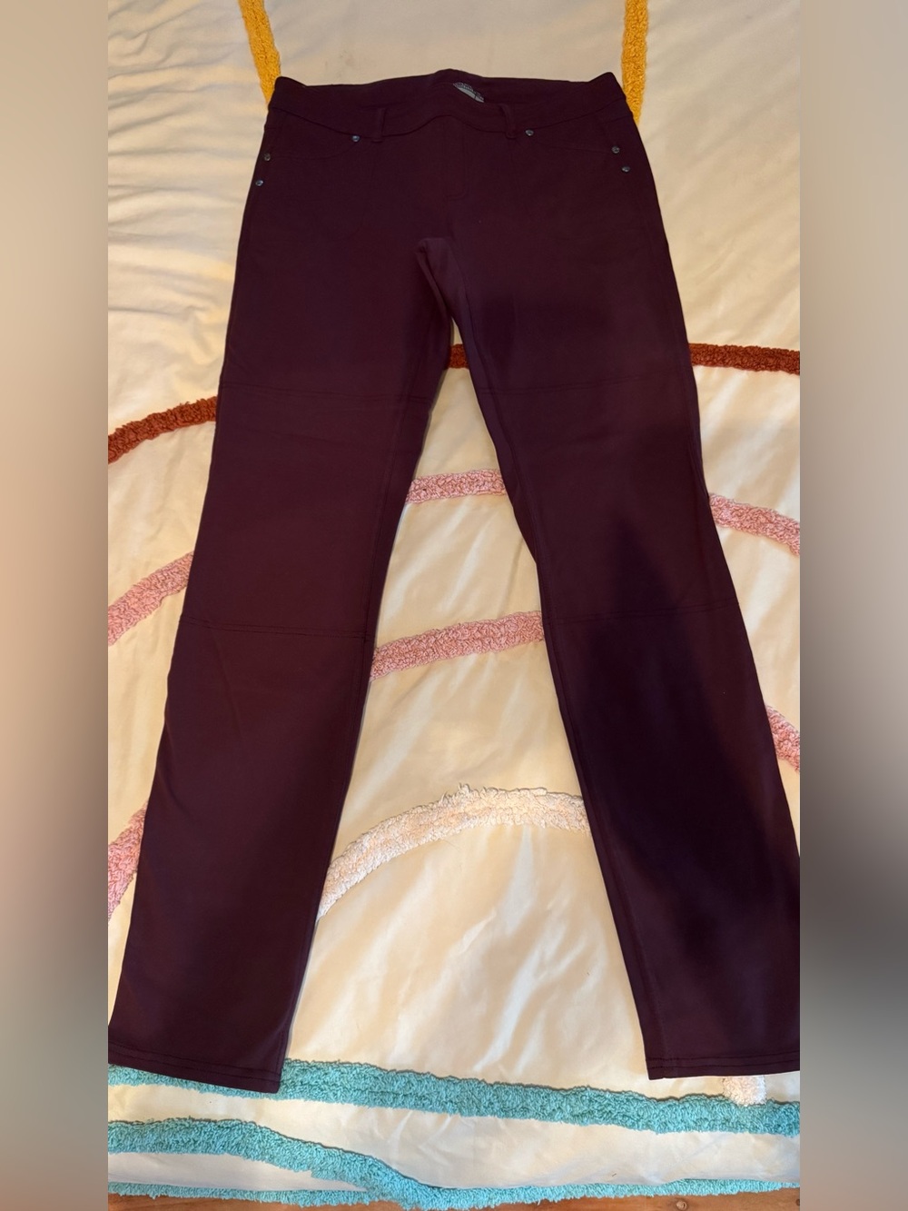 Athleta Women's Straight Leg Pants in Deep Burgundy